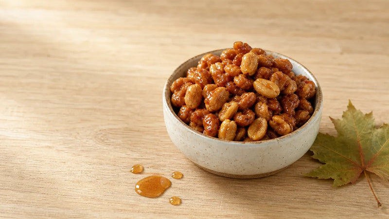 Cacahuètes au sirop d'érable