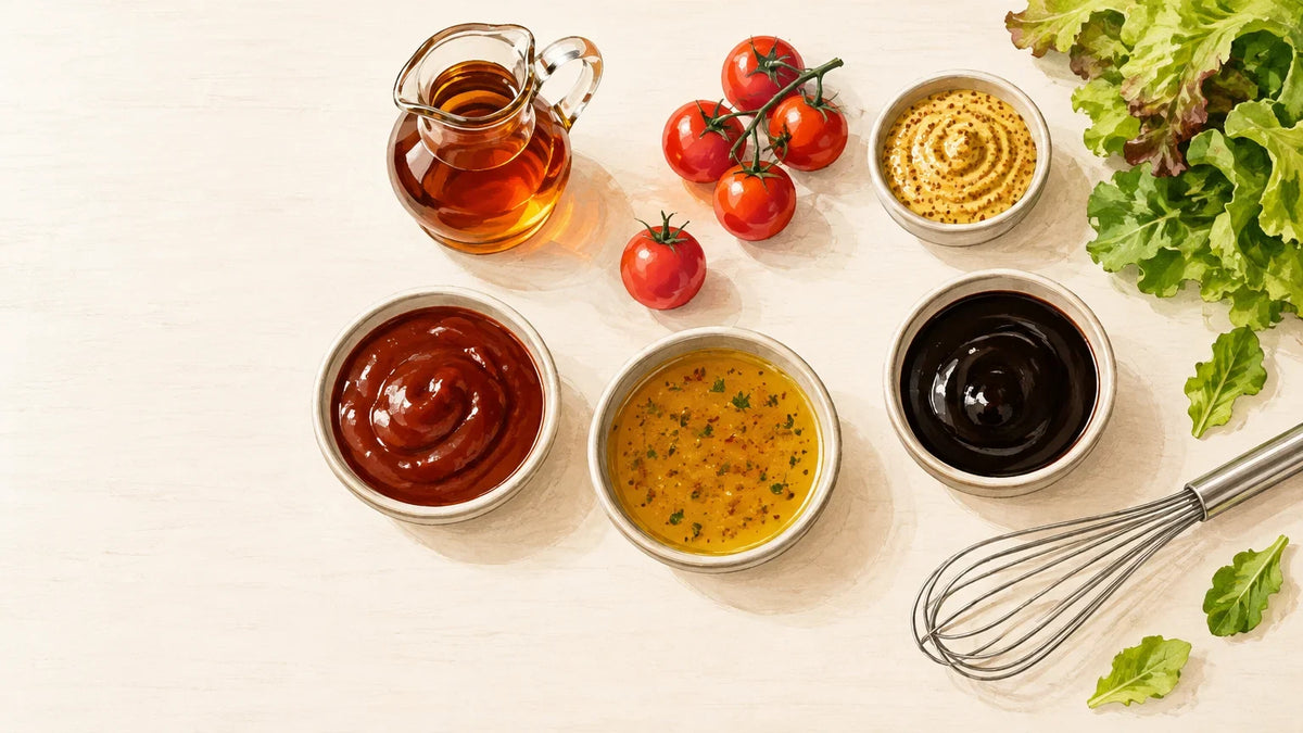 Trois sauces à l’érable aux textures différentes