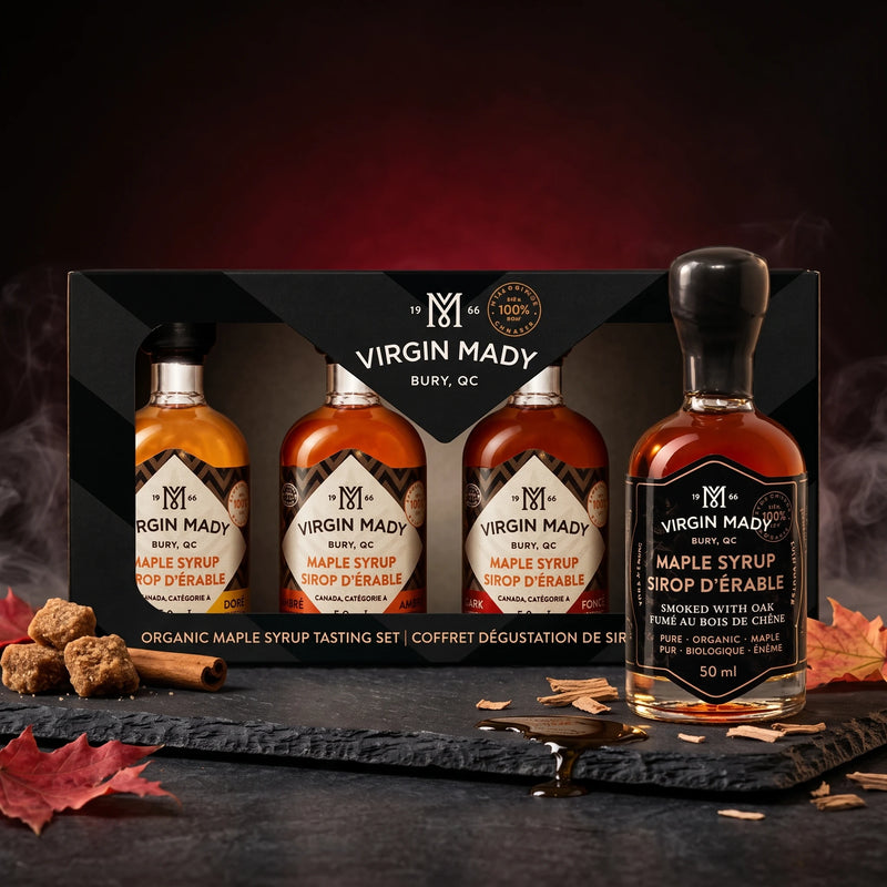 Coffret 4 sirops d'érable bio Classiques 4 x 50 ml – Virgin Mady