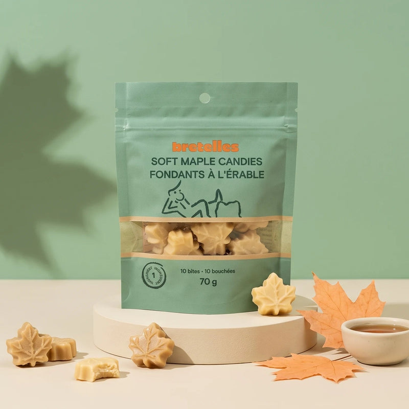 Fondants à l'érable du Québec – Sachet de 10 – Bretelles