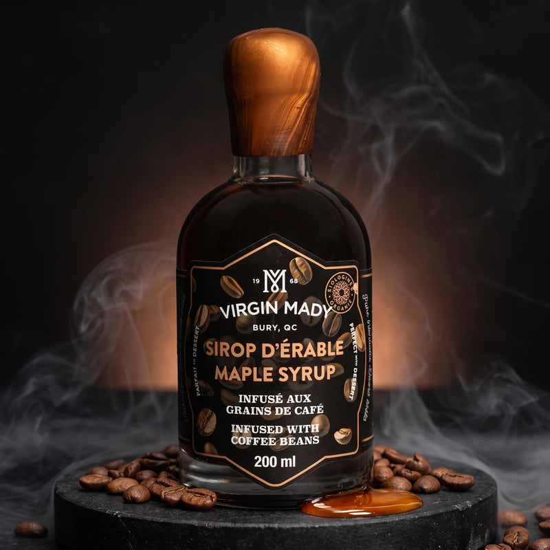 Sirop d'érable bio infusé au café 200 ml – Virgin Mady