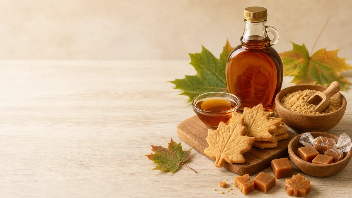 Sélection de produits sucrés québécois à l’érable