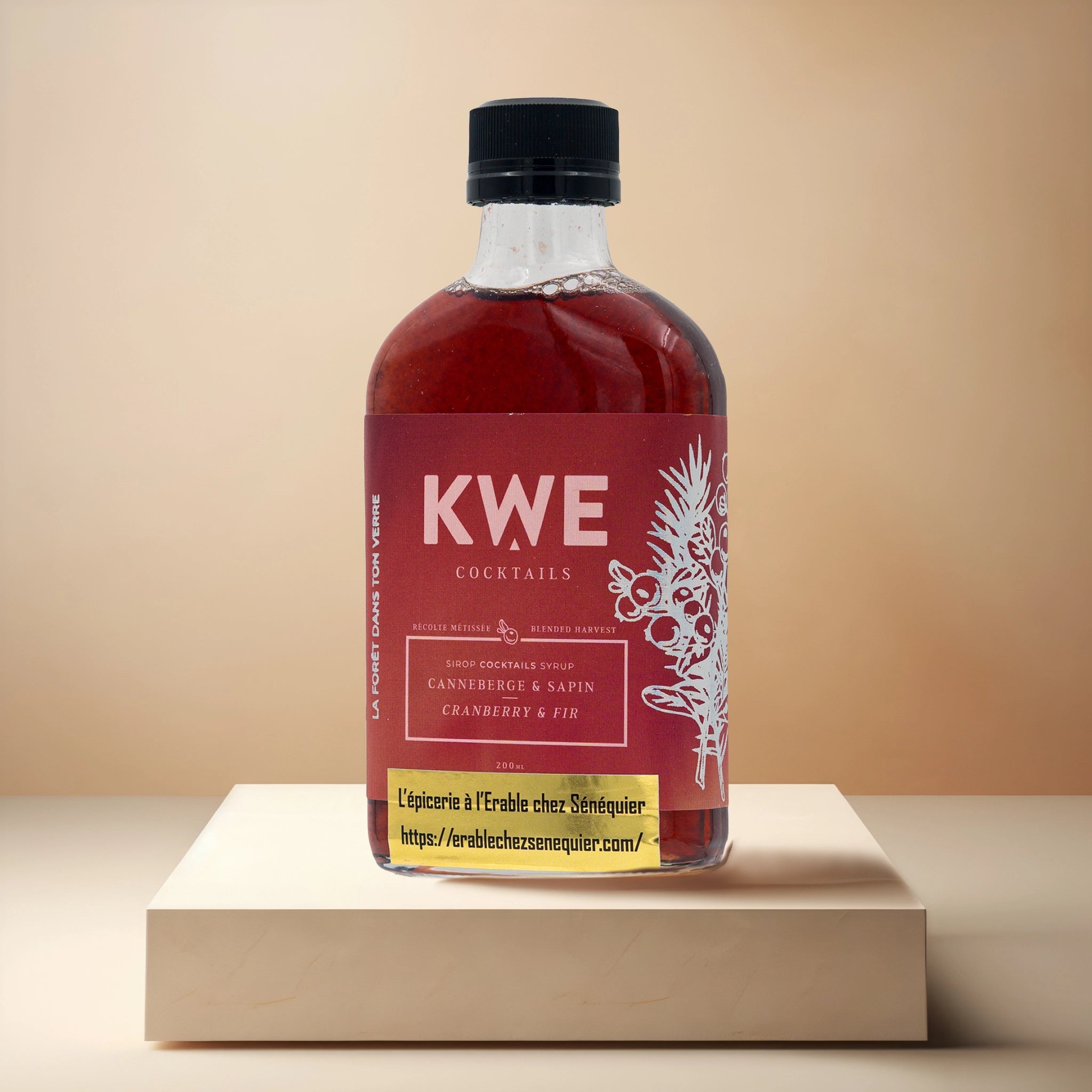 Sirop Canneberge et Sapin – artisanal du Québec - KWE