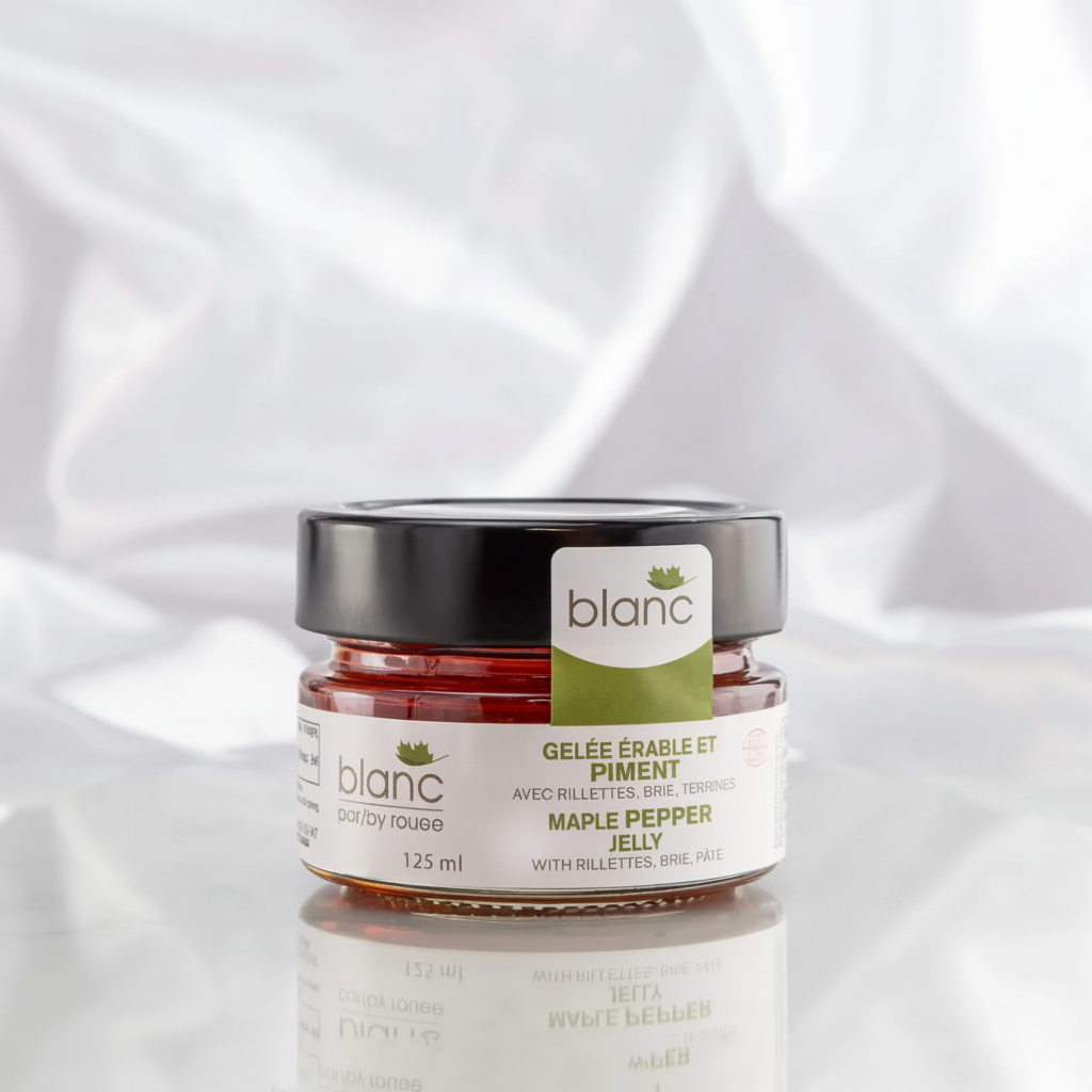 Gelée d'érable et piment - blanc par rouGe