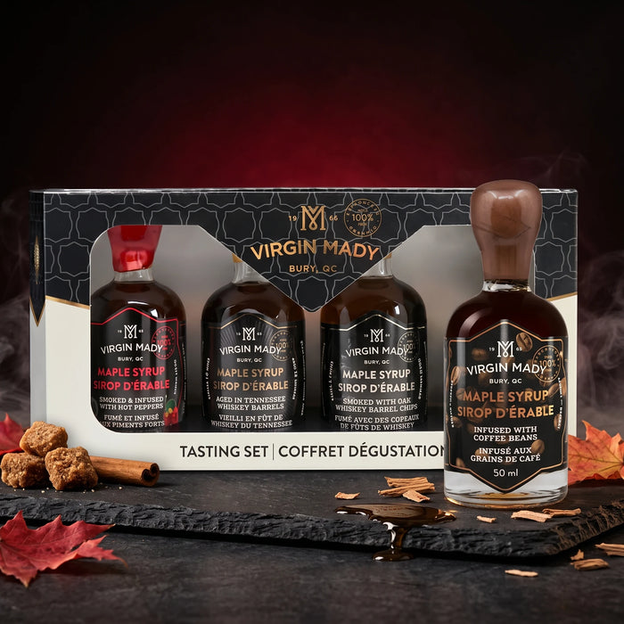 Coffret 4 sirops d'érable bio Spécialités 4 x 50 ml – Virgin Mady