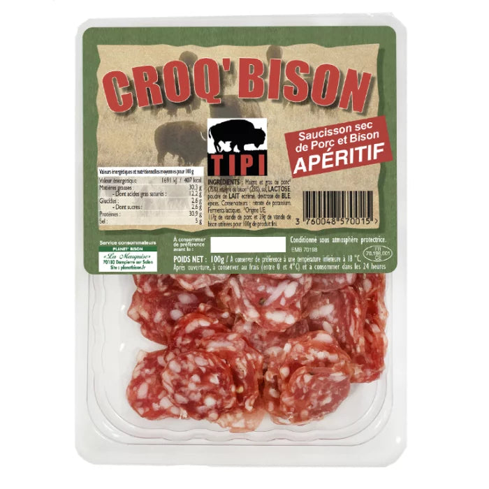 Croq'bison saucisson apéritif