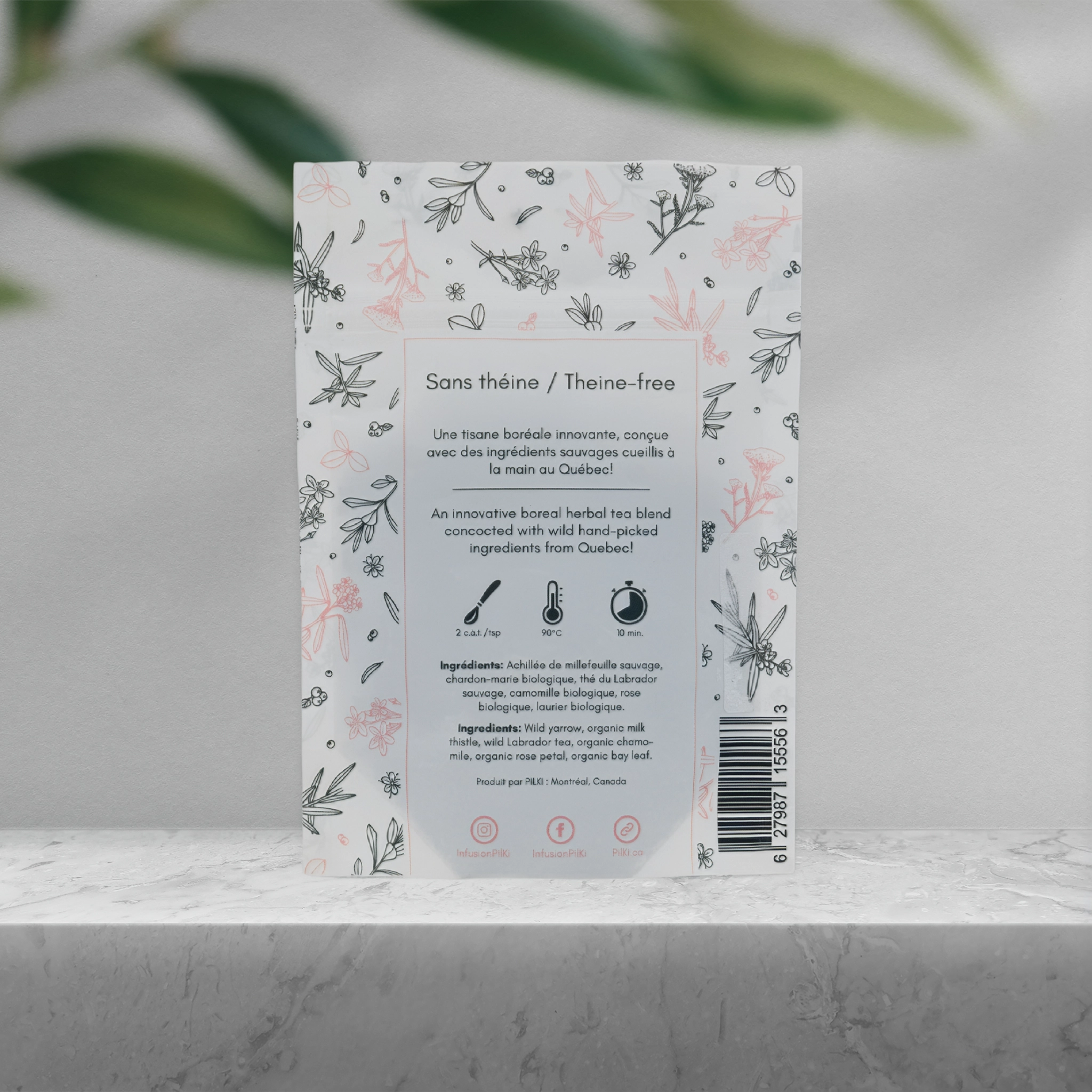Infusion à l' érable parfum rose camomille