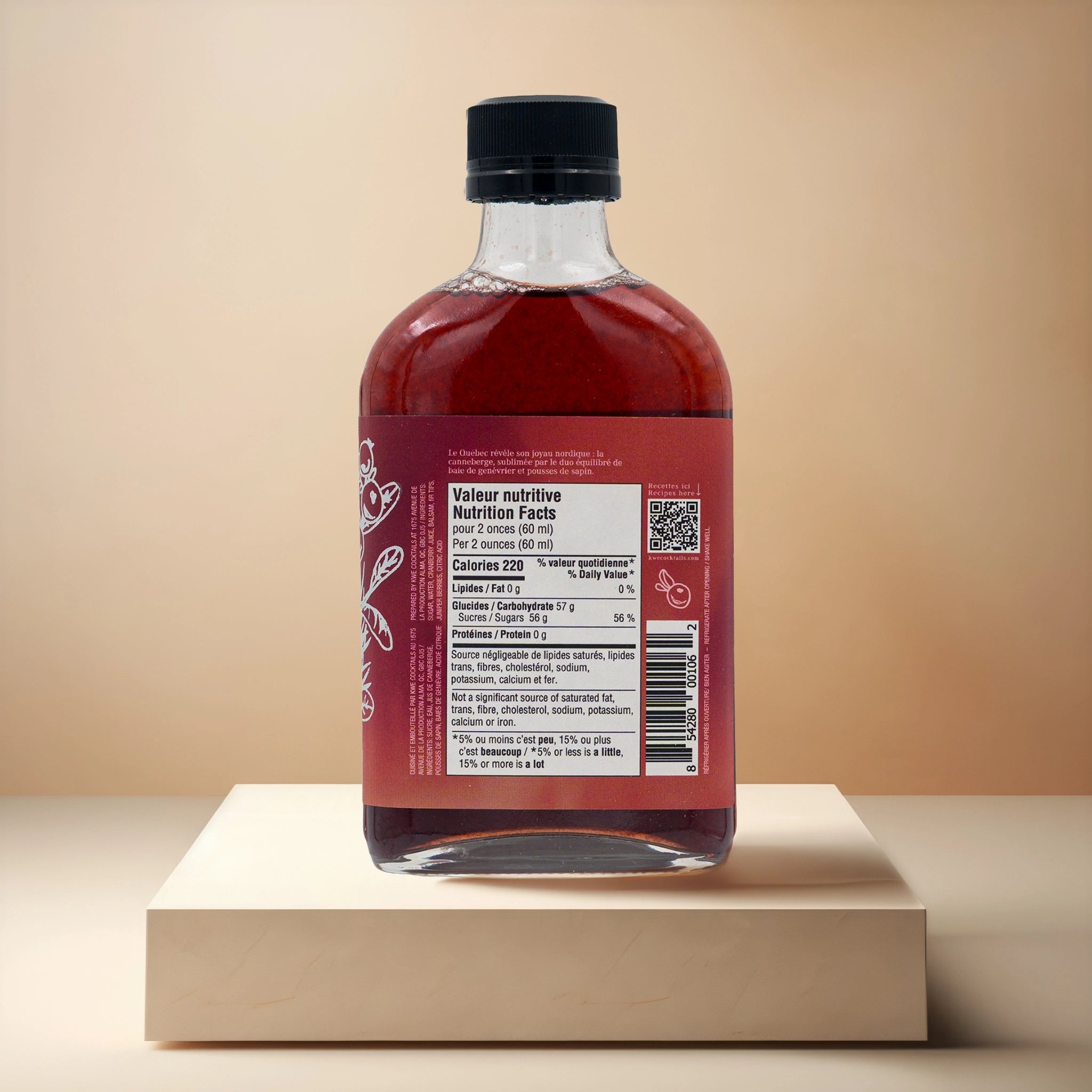 KWE Sirop Foret Boreale pour Cocktails.