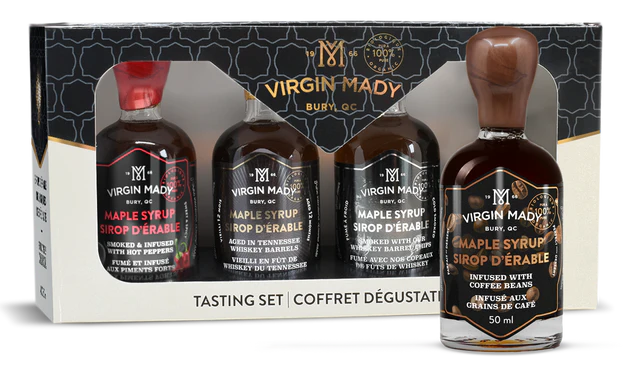Magnifique Coffret SPÉCIALITÉS de sirops d'érable BIO