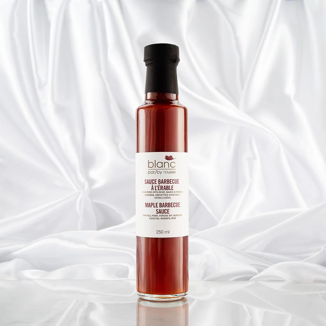 Sauce BBQ à l'érable artisanale du Québec de blanc par rouGe