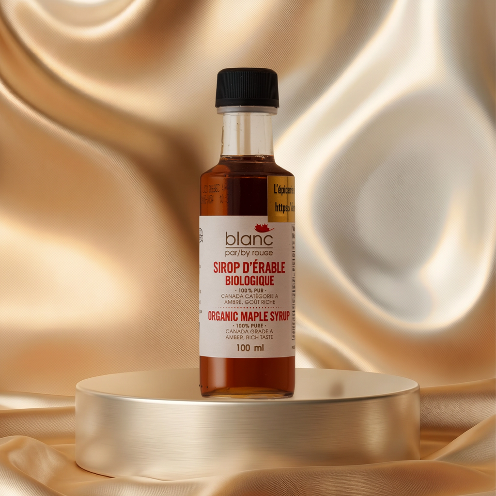 Sirop à l'érable 100ml Pur Bio Ambre Gout  Riche blanc par rouGe