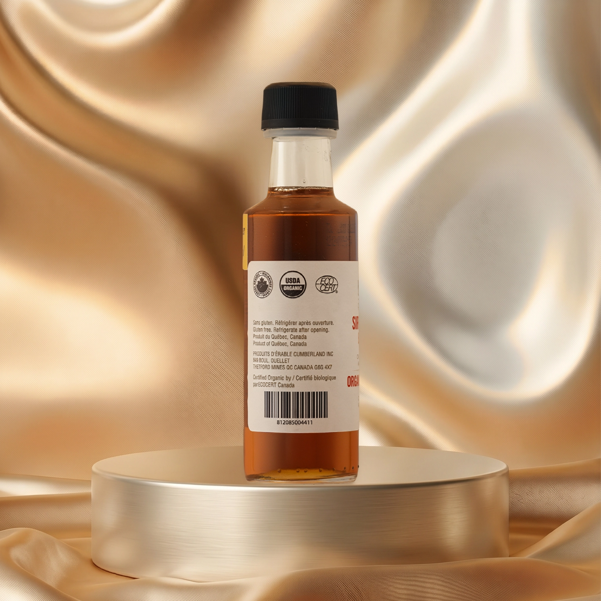 Sirop à l'érable 100ml Pur Bio Ambre Gout  Riche blanc par rouGe