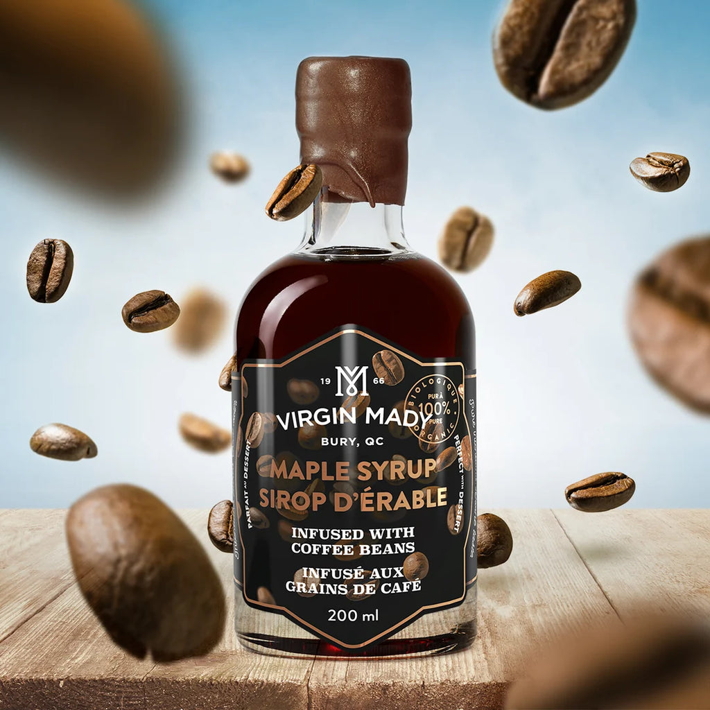 Sirop d'érable infusé au café