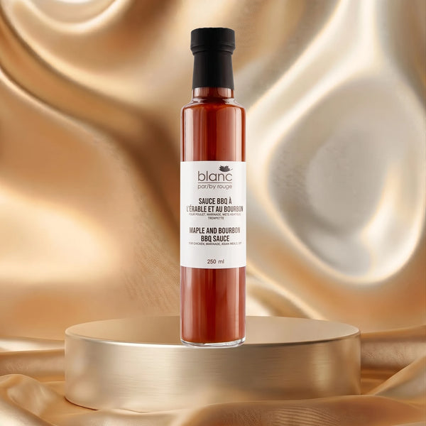 Sauce BBQ érable et bourbon 250 ml – Blanc par rouGe