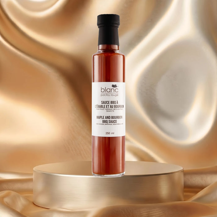 Sauce BBQ érable et bourbon 250 ml – Blanc par rouGe