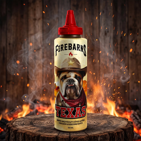 Sauce BBQ Texas spéciale ribs et poulet 350 ml – Firebarns