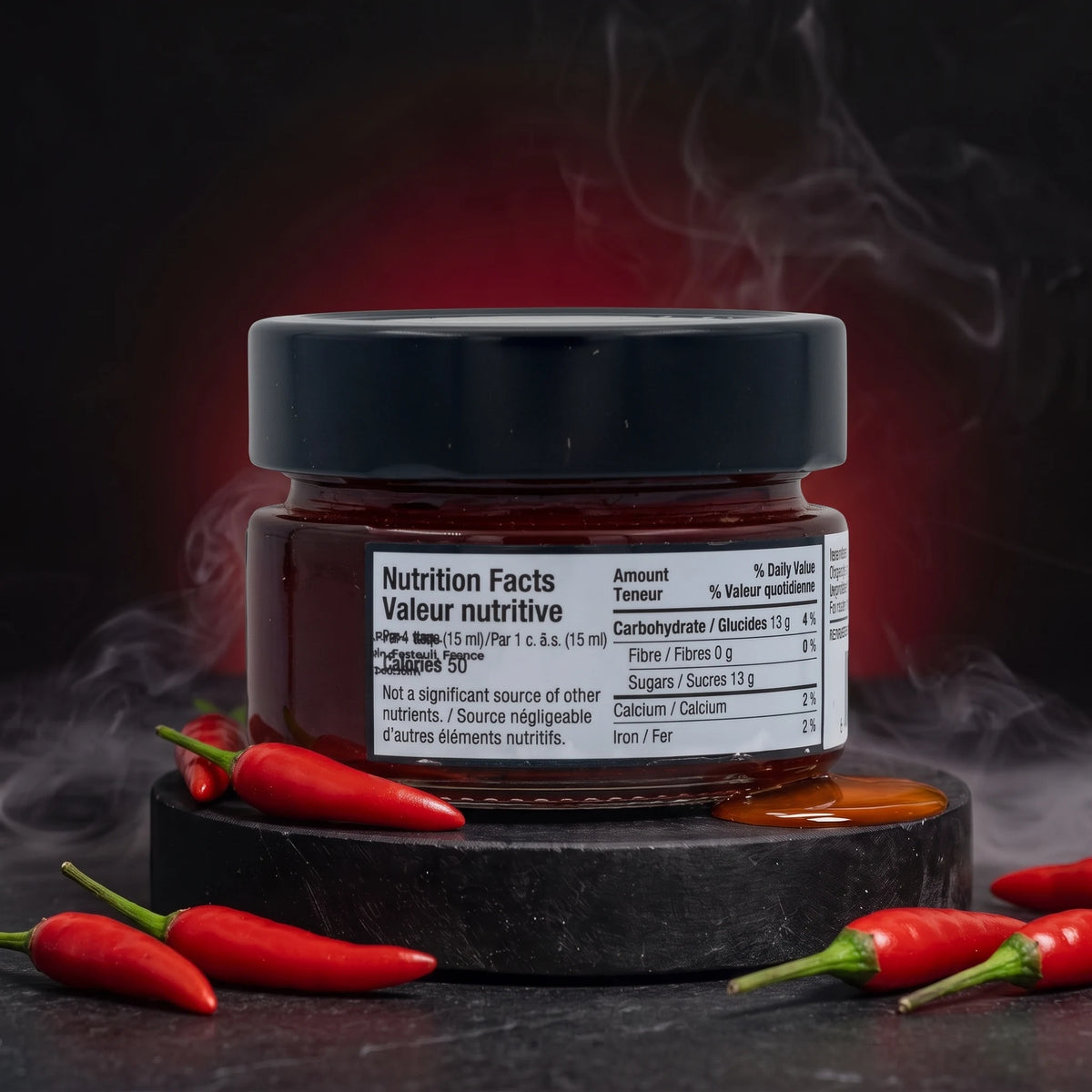 Gelée d'érable bio fumée aux piments forts 100 ml – Virgin Mady