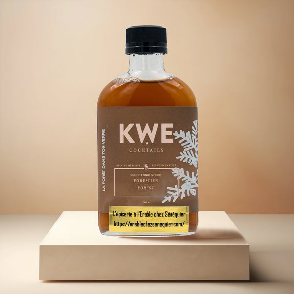 Sirop tonic artisanal Forêt Boréale pour cocktails – 200 mL - KWE