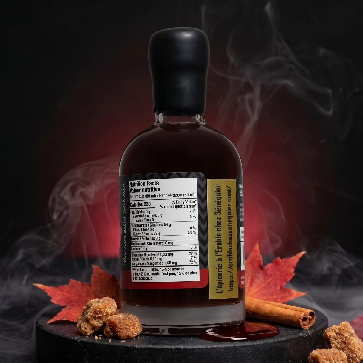 Sirop d'érable bio Deluxe foncé – Virgin Mady