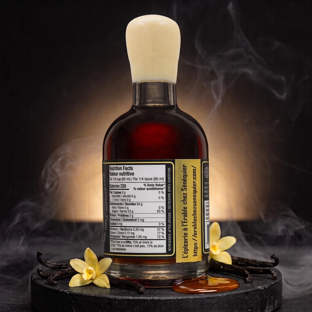 Sirop d'érable bio à la vanille de Madagascar 200 ml – Virgin Mady